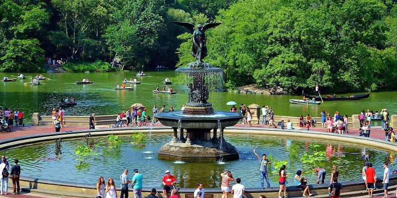 Verão no Central Park em Nova York