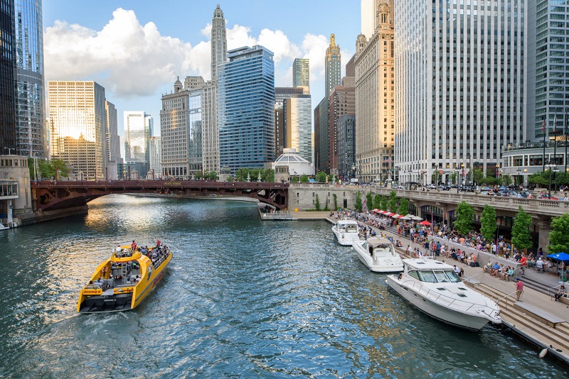 Chicago River em Chicago