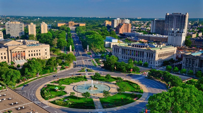 Parque Benjamin Franklin na Filadélfia