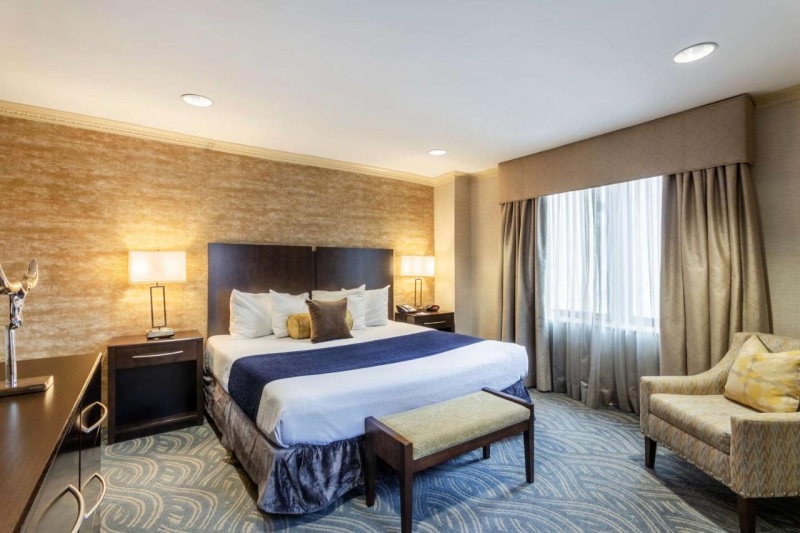 Quarto do hotel Robert Treat na cidade de Newark em Nova Jersey