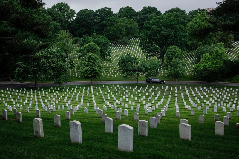 Cemitério Nacional de Arlington perto de Washington