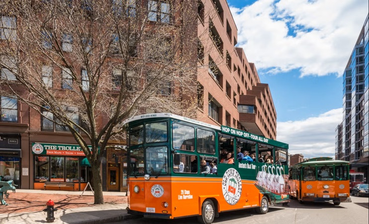 Tour de trólebus em Boston