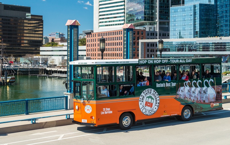 Passeio de ônibus Trolley Bus em Boston