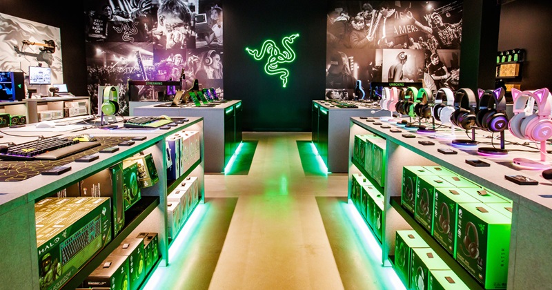 Loja Razer Store no shopping King of Prussia Mall perto da Filadélfia