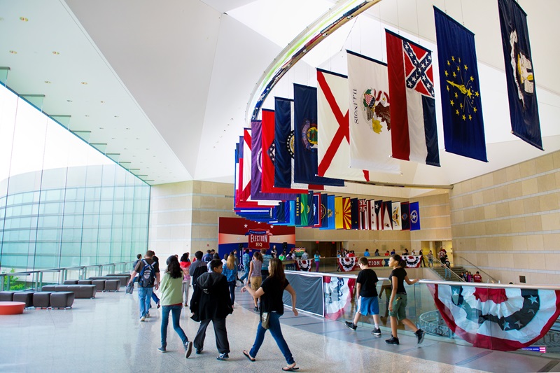 Interior do Museu National Constitution Center na Filadélfia