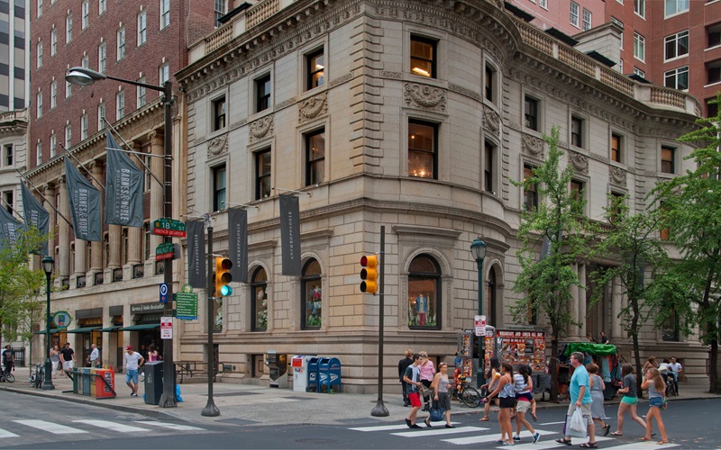 Rua Rittenhouse Row na Filadélfia