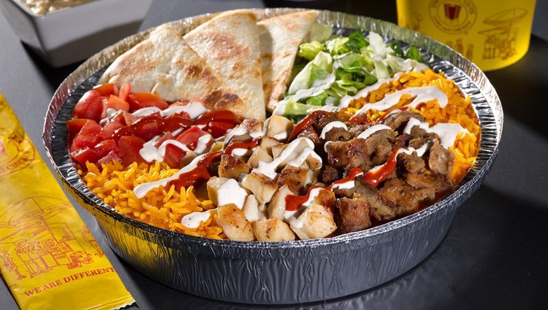 Comida da The Halal Guys em Nova York