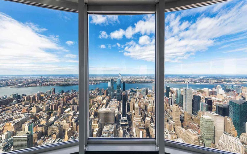 Vista do observatório do Empire State Building em Nova York